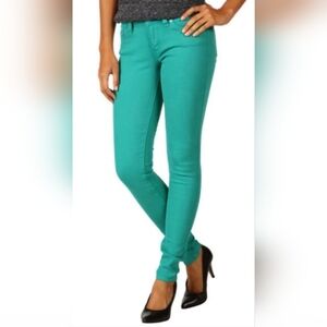 Levi's 535 Size 7 (Juniors) Jeans Jeggings Teal/Aqua/Turquoise